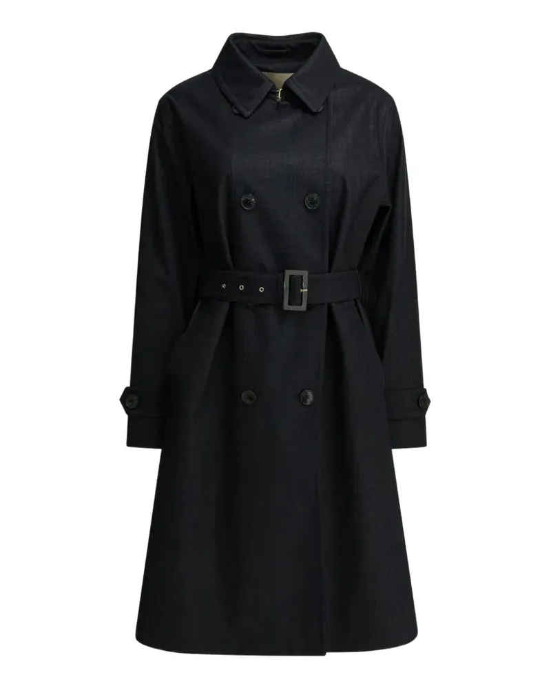 Herno double-breasted belted coat - Blau Blau