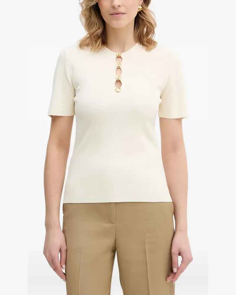 Karl Lagerfeld Geknöpftes Strickoberteil - Nude Nude
