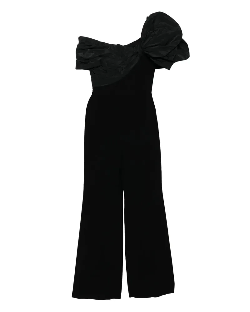 Saiid Kobeisy Drapierter Jumpsuit - Schwarz Schwarz