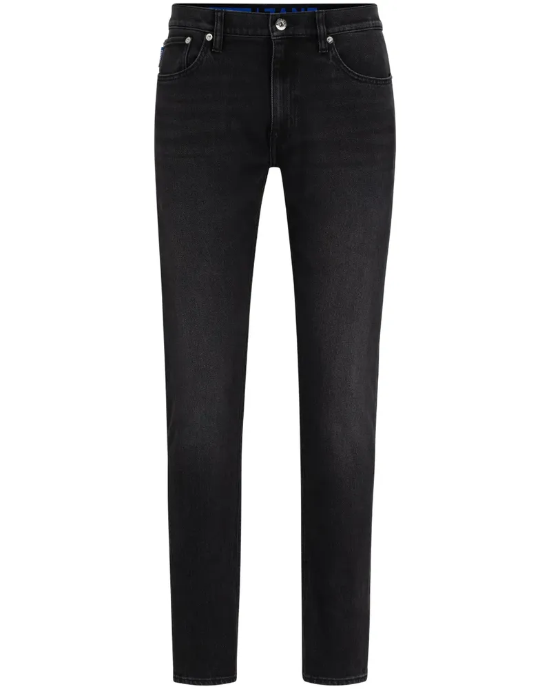 HUGO BOSS Schmale Jeans mit Stone-Wash-Effekt - Grau Grau