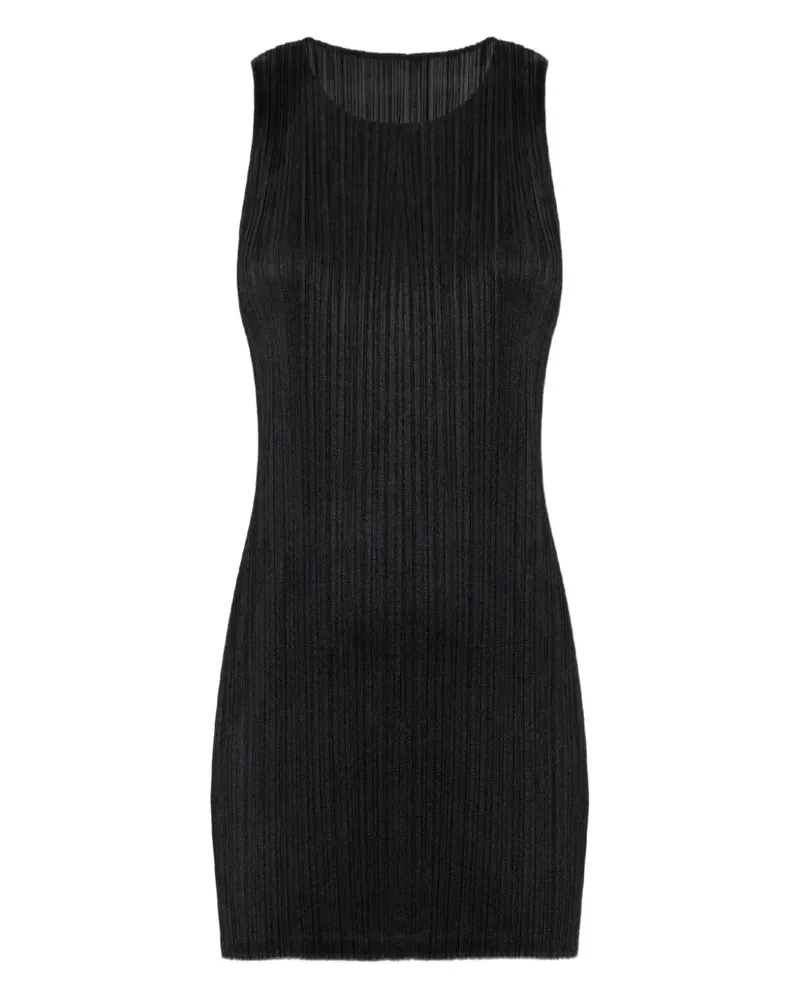 Issey Miyake Ärmelloses Minikleid - Schwarz Schwarz