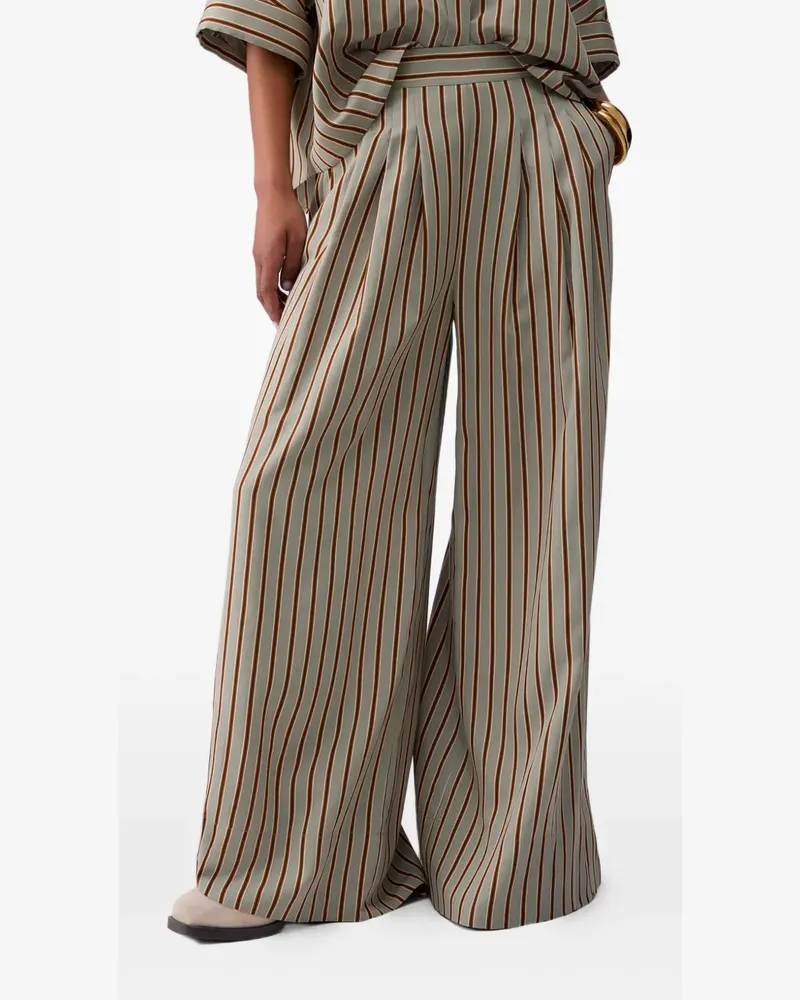 Liu Jo striped trousers - Grün Grün