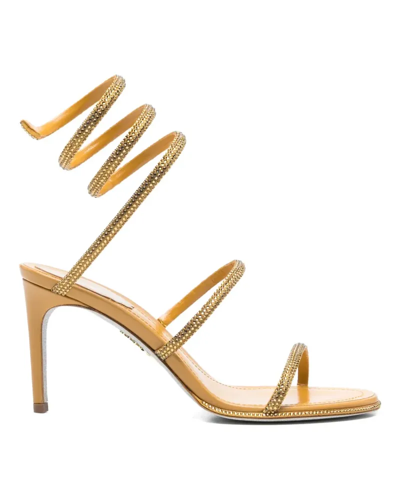 René Caovilla Cleo embellished sandals - Gelb Gelb