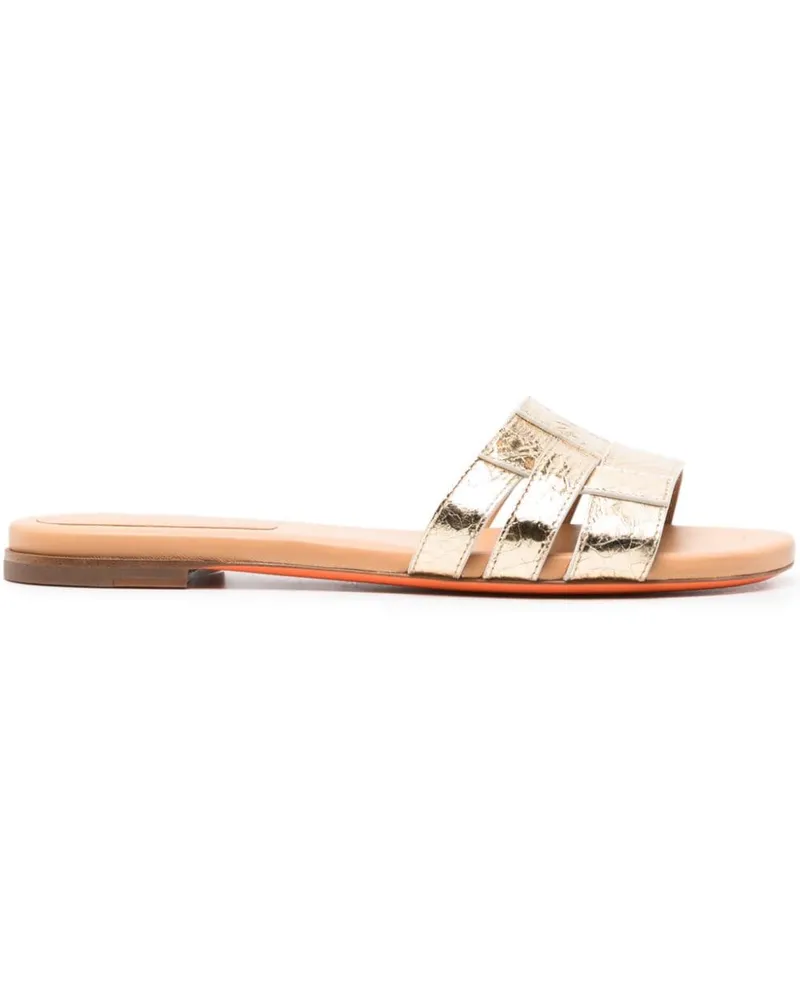 Santoni Klassische Pantoletten - Gold Gold