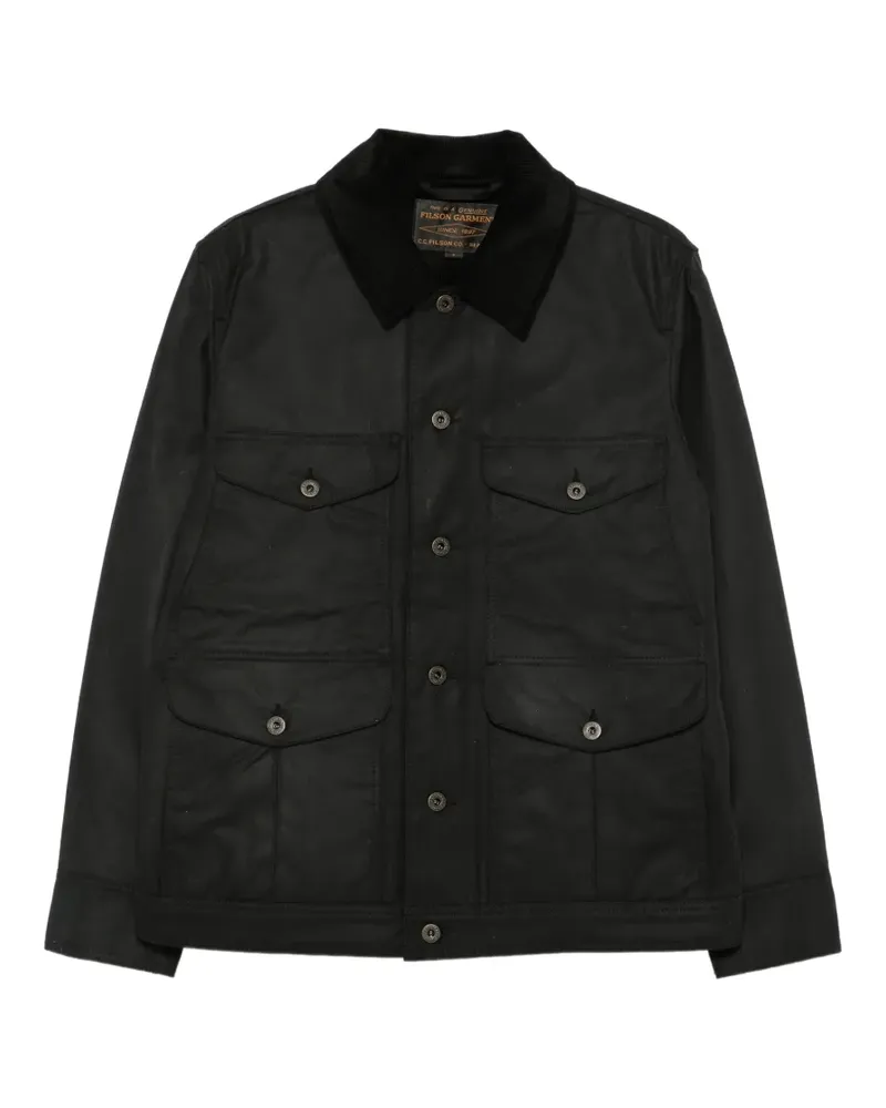 Filson button-up corduroy-collar jacket - Schwarz Schwarz