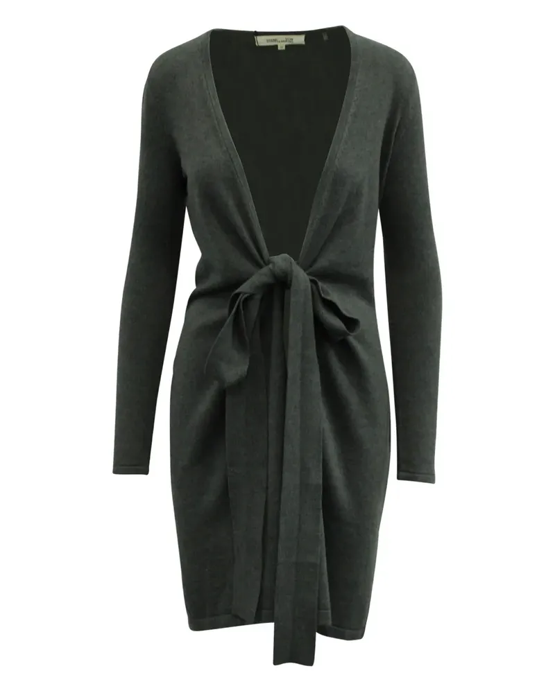 Diane von Furstenberg tie-fastening wrap dress - Grau Grau