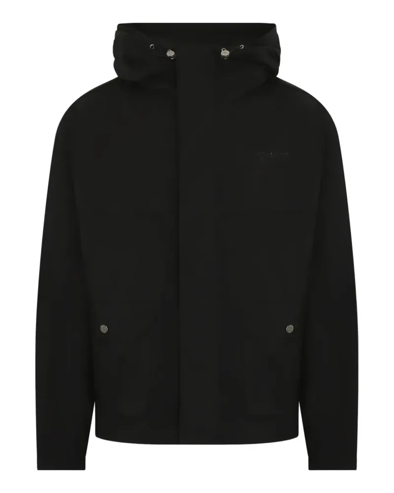 Daily Paper drawstring-hood jacket - Schwarz Schwarz