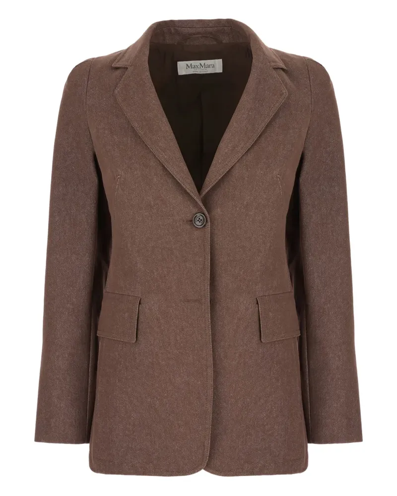Max Mara Klassisches Sakko - Braun Braun