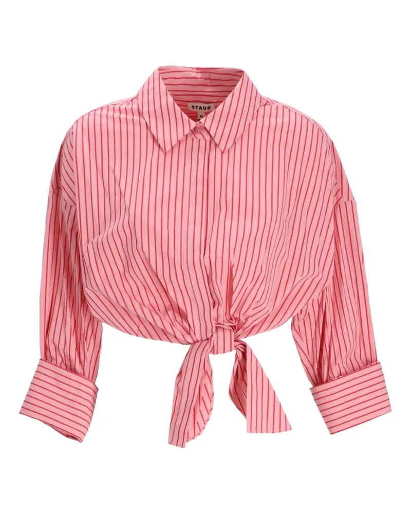 STAUD Gestreiftes Lisa Hemd - Rosa Rosa