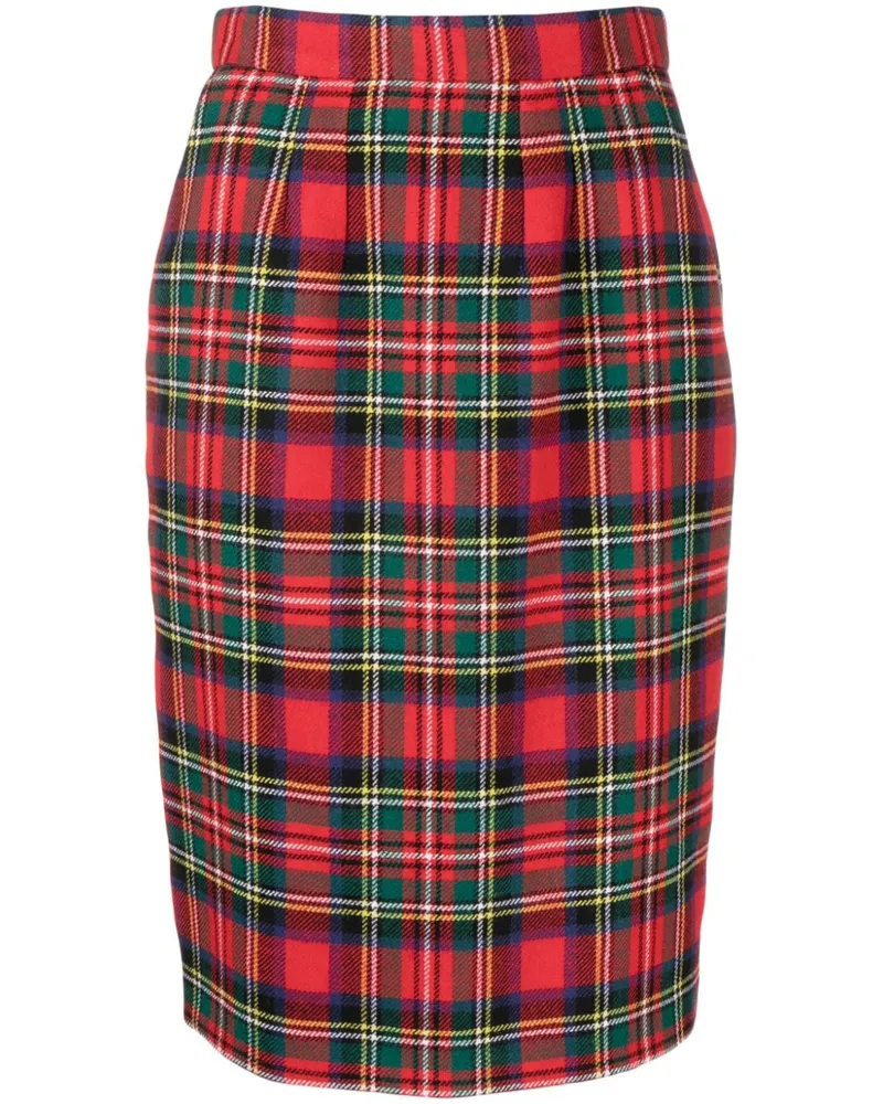 Saint Laurent Rock mit Check - Rot Rot