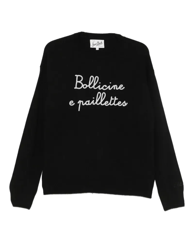 MC2 Saint Barth Tessa embroidered crew-neck sweater - Schwarz Schwarz