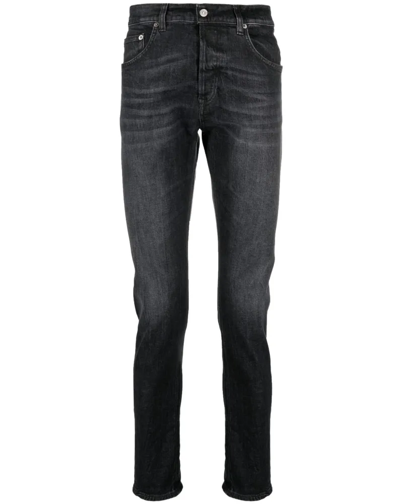 Dondup Skinny-Jeans im Distressed-Look - Schwarz Schwarz