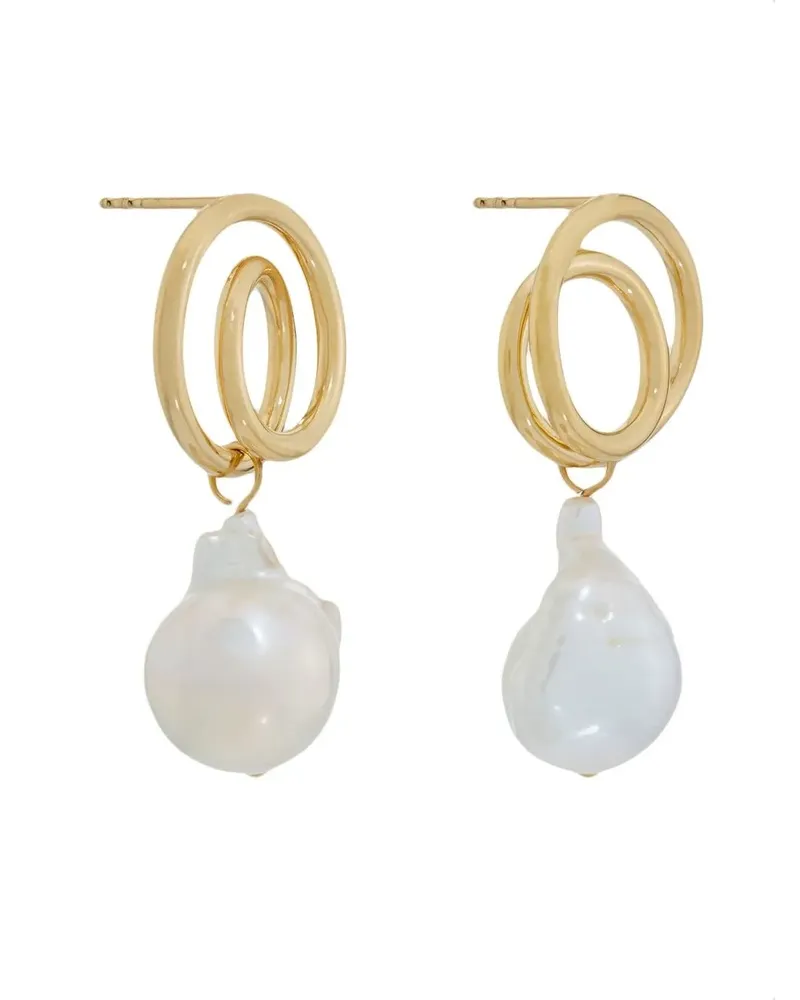 Completedworks Ohrringe mit Perlen - Gold Gold
