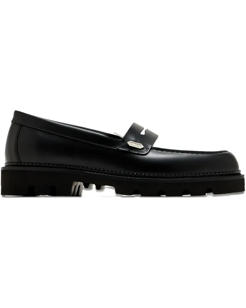 Collegium leather loafers - Schwarz Schwarz