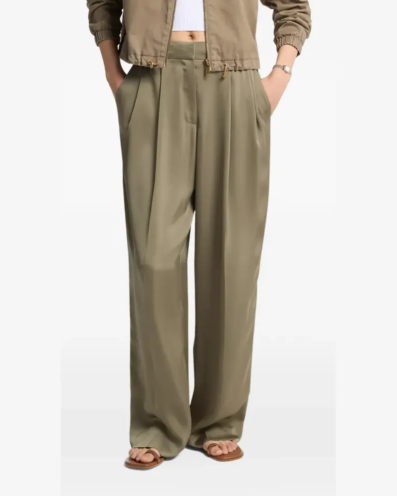 Michael Kors Weite Hose aus Satin - Nude Nude