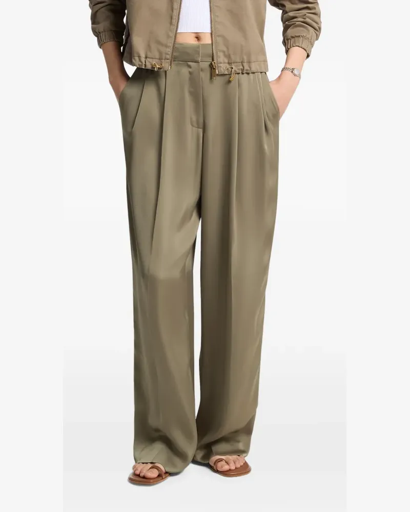 Michael Kors Weite Hose aus Satin - Nude Nude