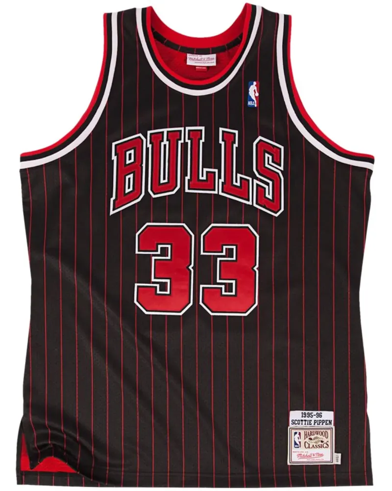 Mitchell & Ness NBA Chicago Bulls 1995 Scottie Pippen Trikot - Schwarz Schwarz