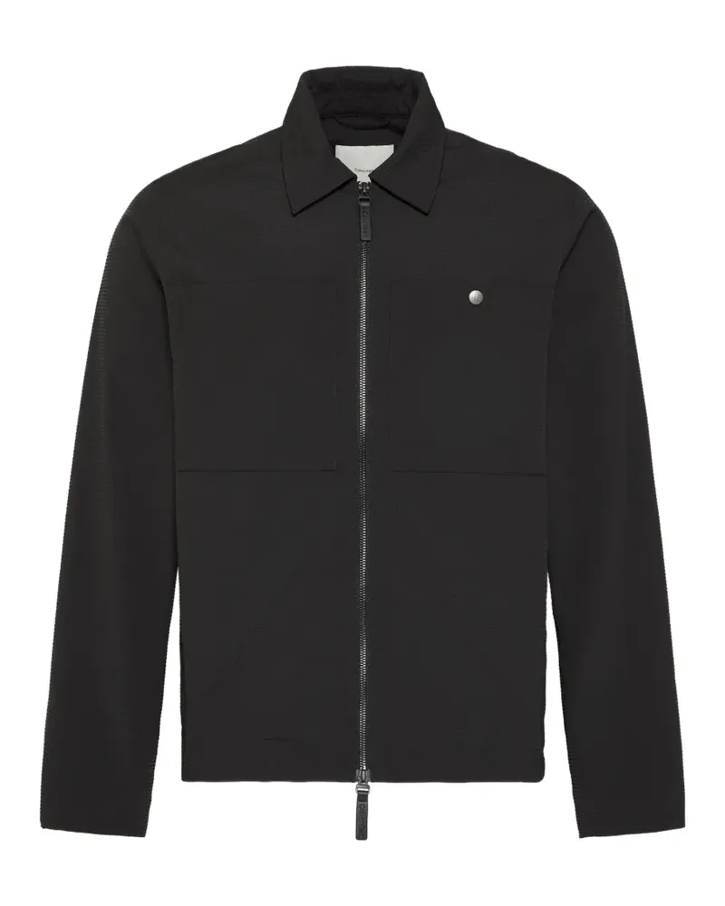 Calvin Klein panelled shirt jacket - Schwarz Schwarz