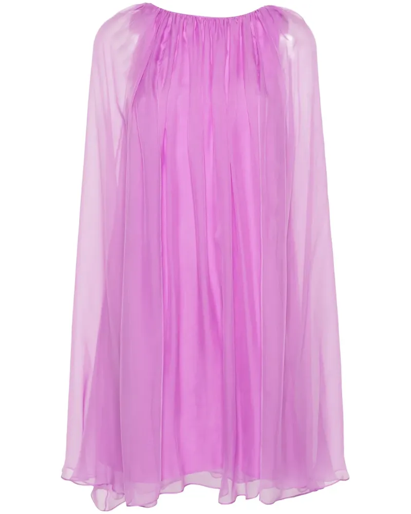 Max Mara Footing Chiffon-Minikleid - Violett Violett