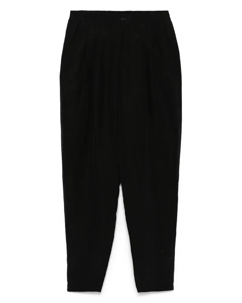 Giorgio Armani Plissierte Hose - Schwarz Schwarz