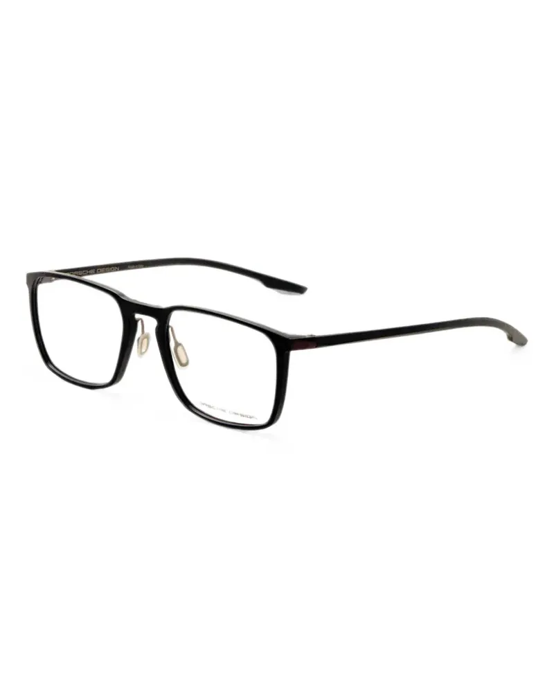 Porsche Design Brille mit eckigem Gestell - Schwarz Schwarz