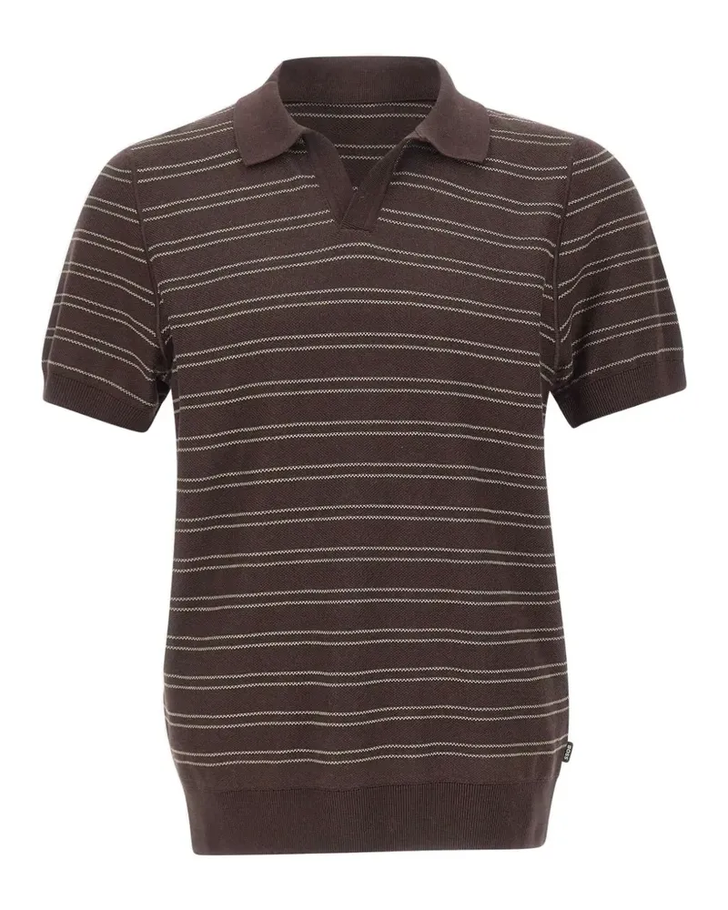HUGO BOSS Narciso striped T-shirt - Braun Braun
