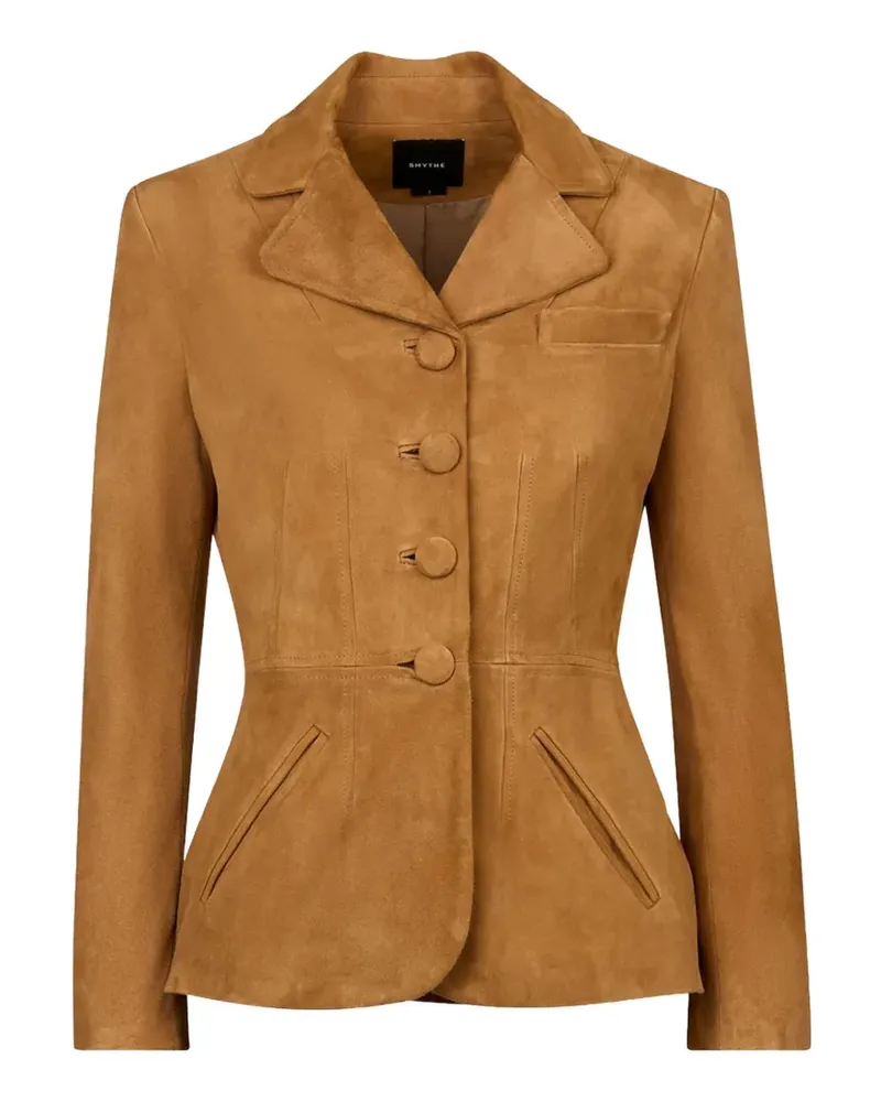Smythe Shrunken button-up blazer - Braun Braun