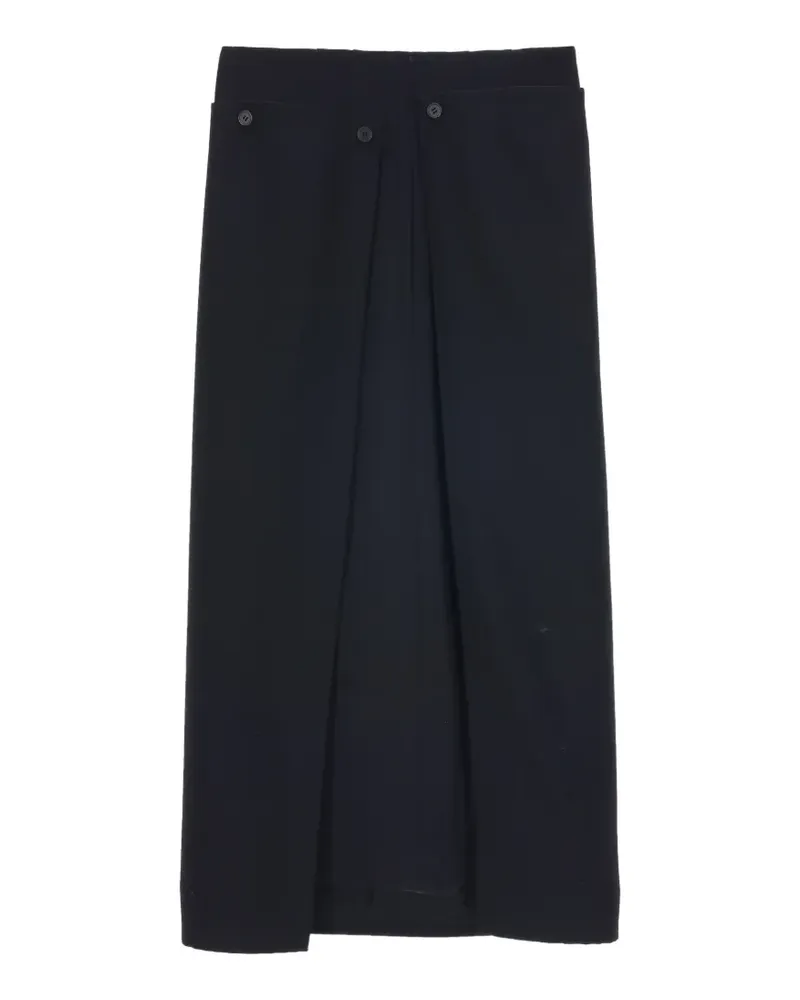 Carven Midirock im Layering-Look - Schwarz Schwarz