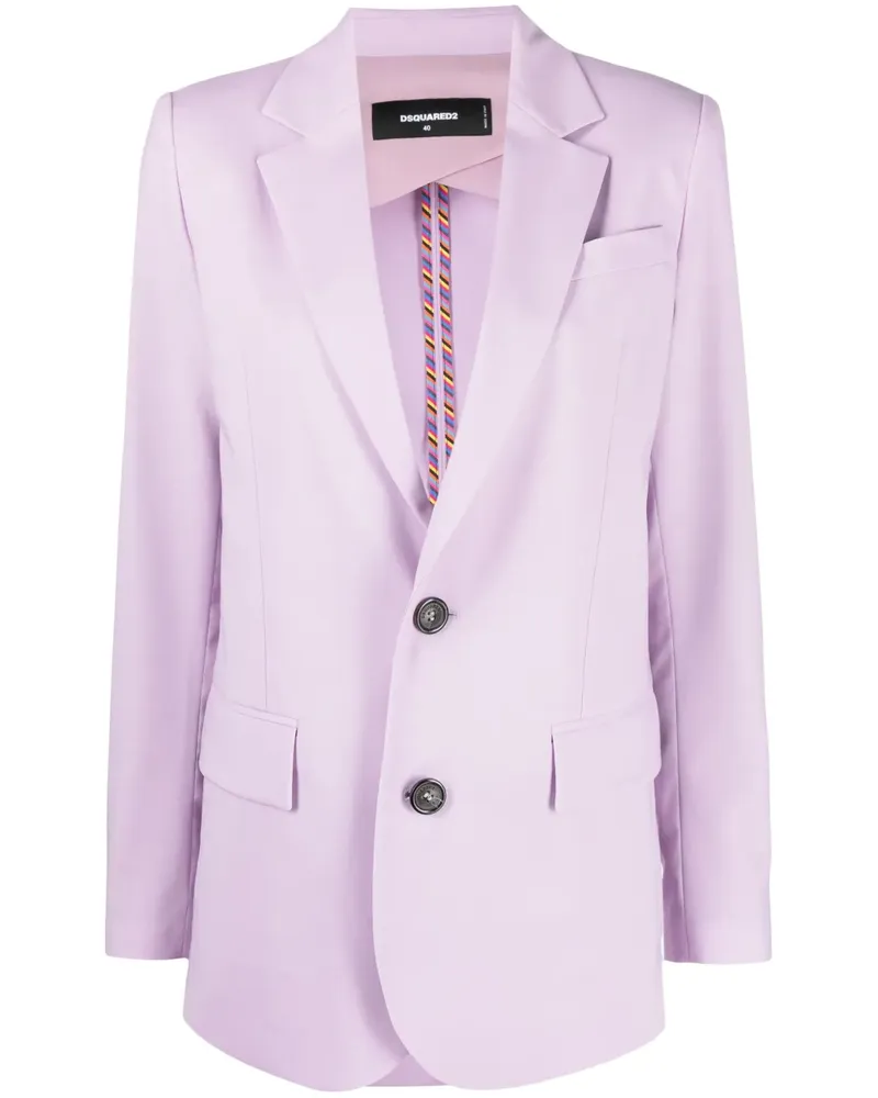 Dsquared2 Blazer mit fallendem Revers - Violett Violett