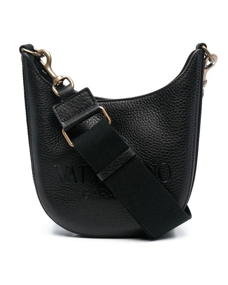 Valentino Garavani Schultertasche mit Logo-Prägung - Schwarz Schwarz