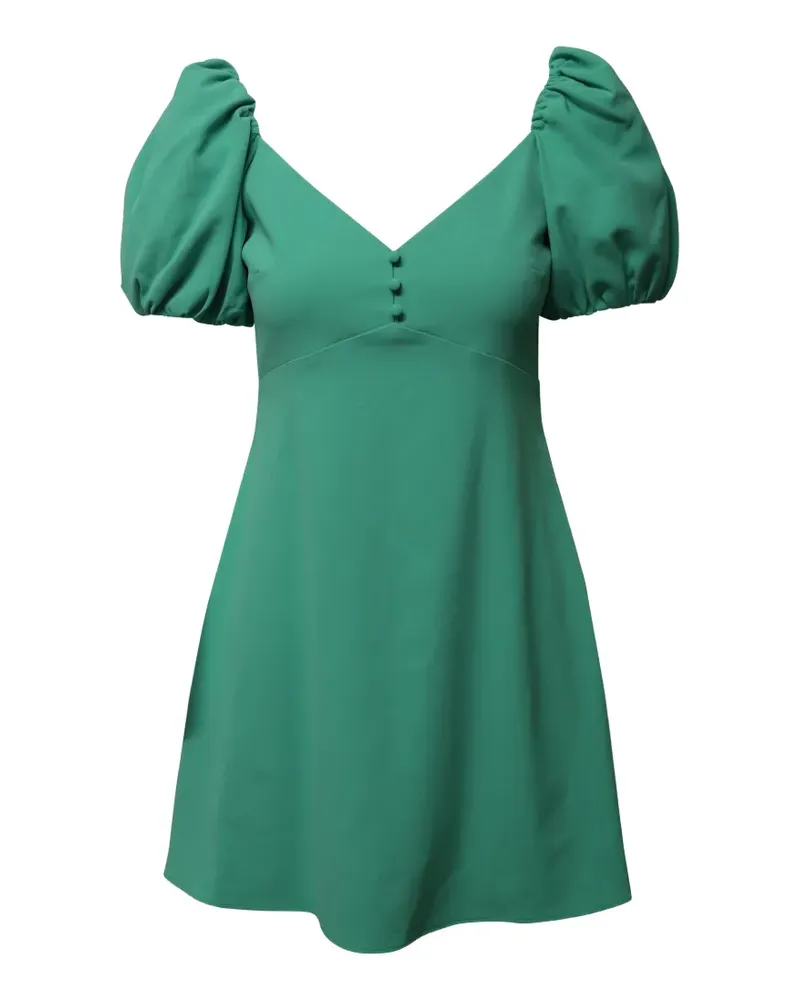 Alice + Olivia puff-sleeve flared dress - Grün Grün