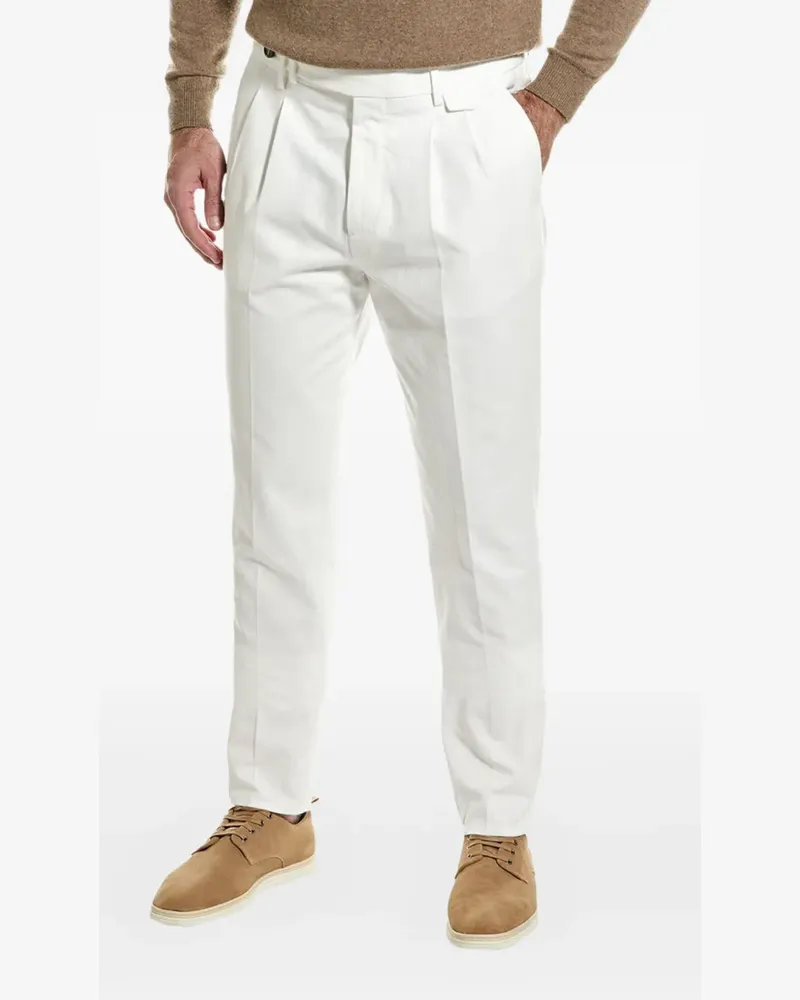 Brunello Cucinelli Hose mit Bundfalten - Weiß Weiß