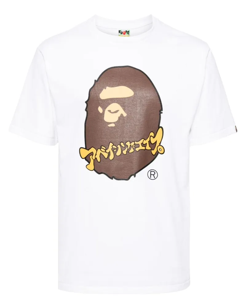 BAPE Katakana Ape Head T-Shirt - Weiß Weiß