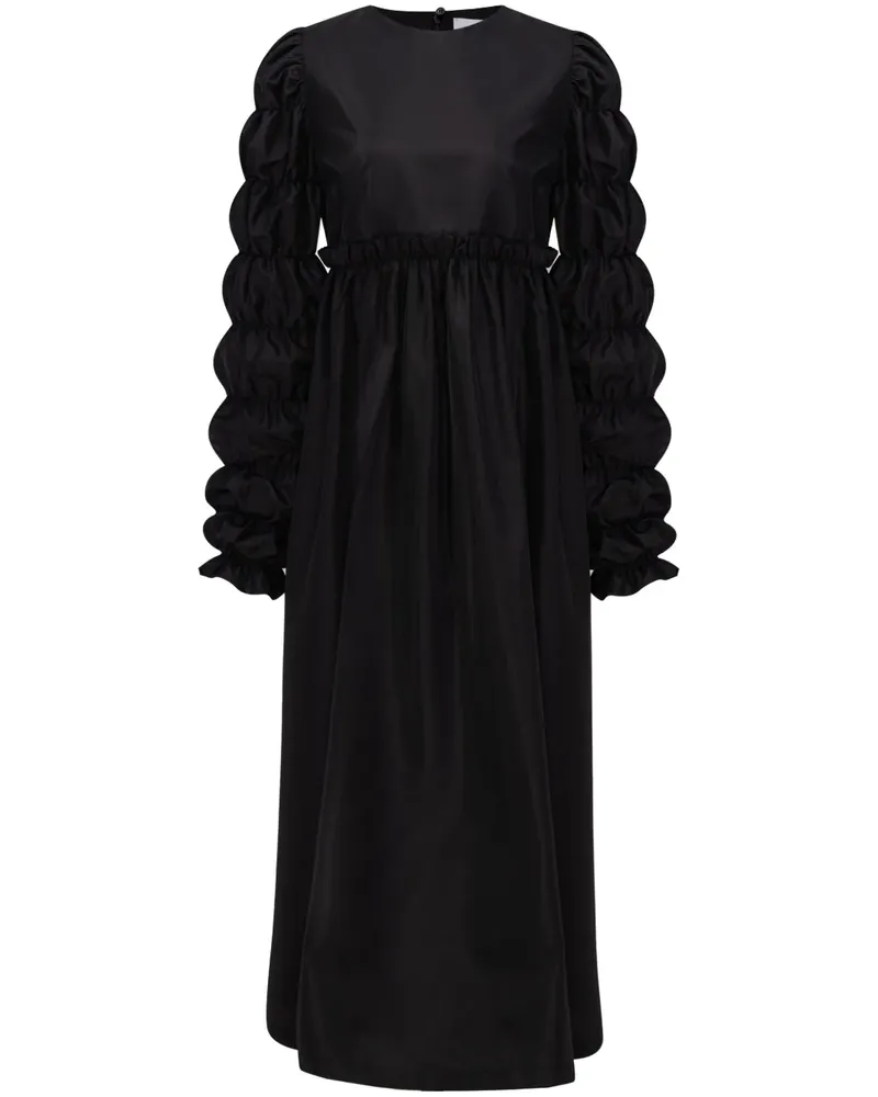 SLEEPER I Like It Puff Midikleid - Schwarz Schwarz