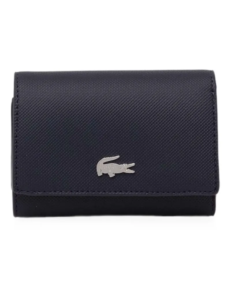 Lacoste Anna logo-plaque foldover wallet - Blau Blau