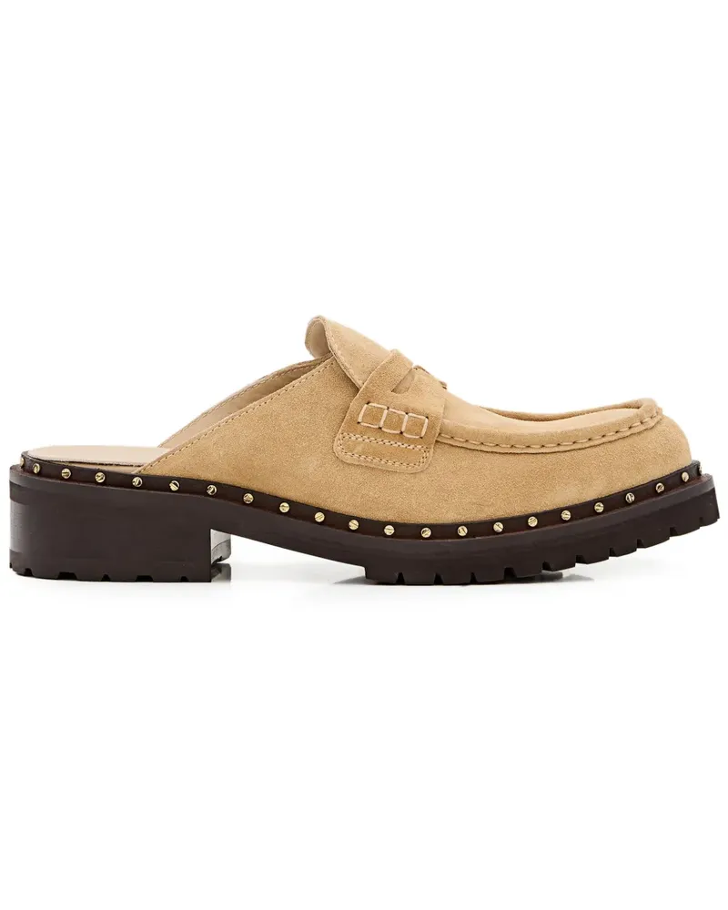 Golden Goose Mules mit Nieten - Nude Nude