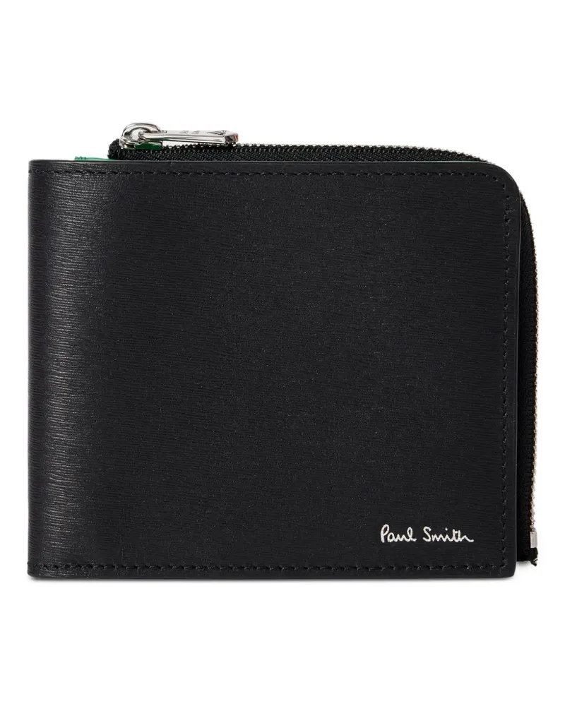Paul Smith Portemonnaie in Colour-Block-Optik - Schwarz Schwarz