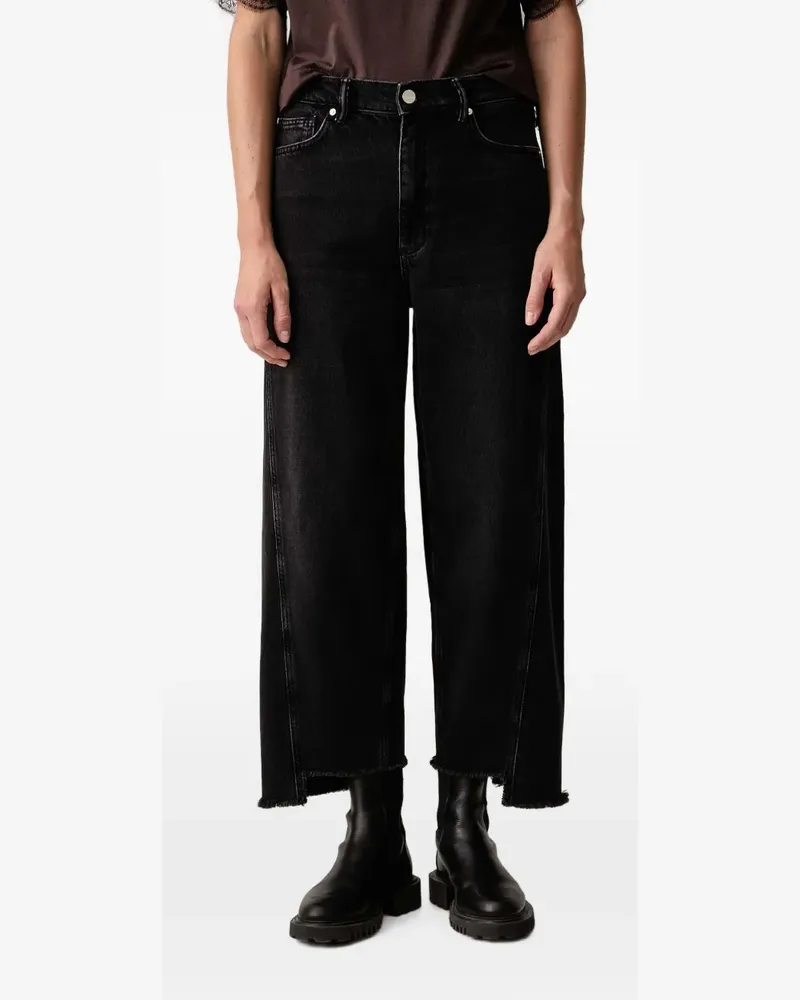 AllSaints raw-hem jeans - Schwarz Schwarz