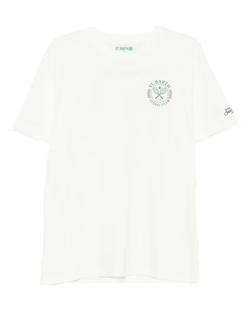 MC2 Saint Barth Portland logo-print short-sleeve T-shirt - Weiß Weiß