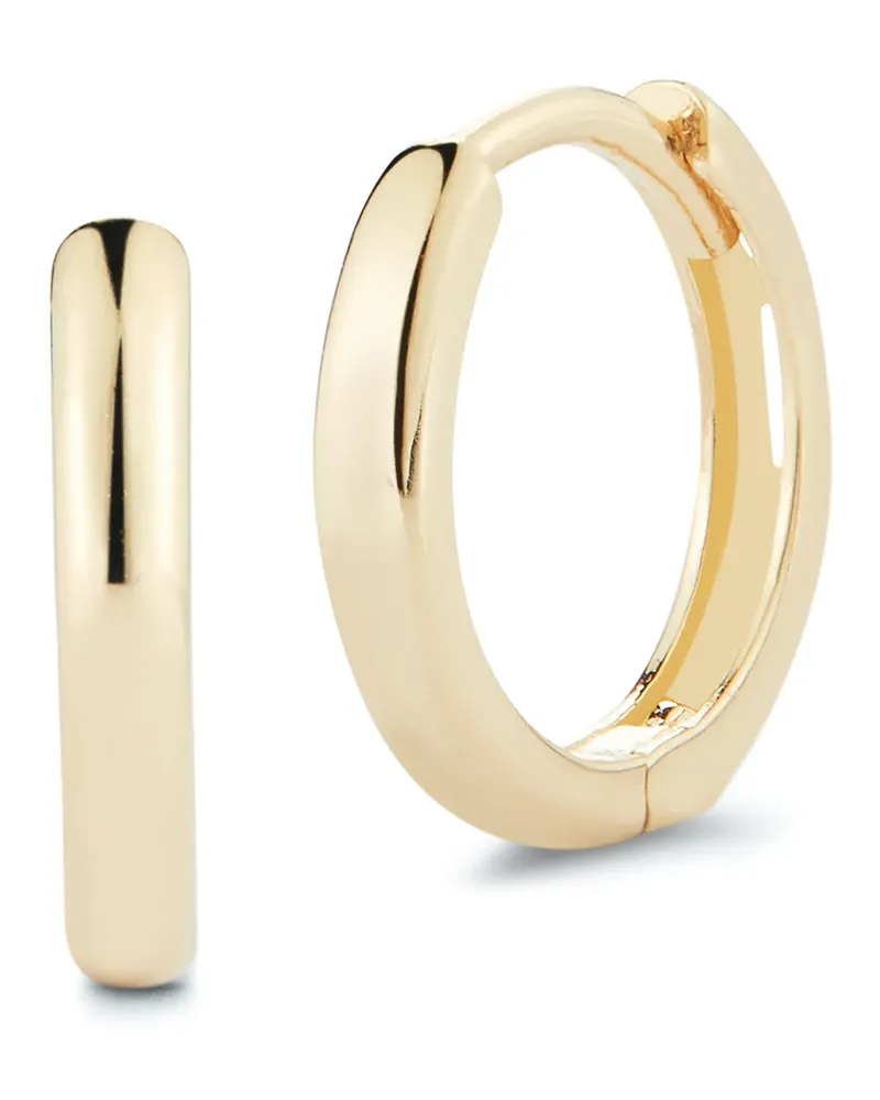 MATEO Kleine 14kt Gelbgoldcreolen Gold