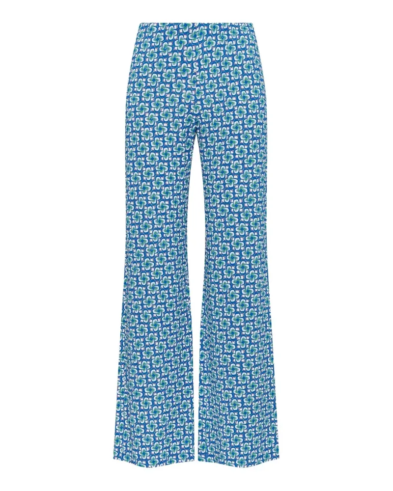Maliparmi flared patterned trousers - Blau Blau