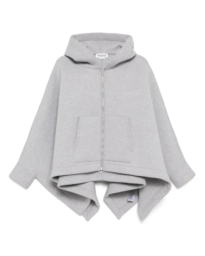 Monse Poncho mit Reißverschluss - Grau Grau
