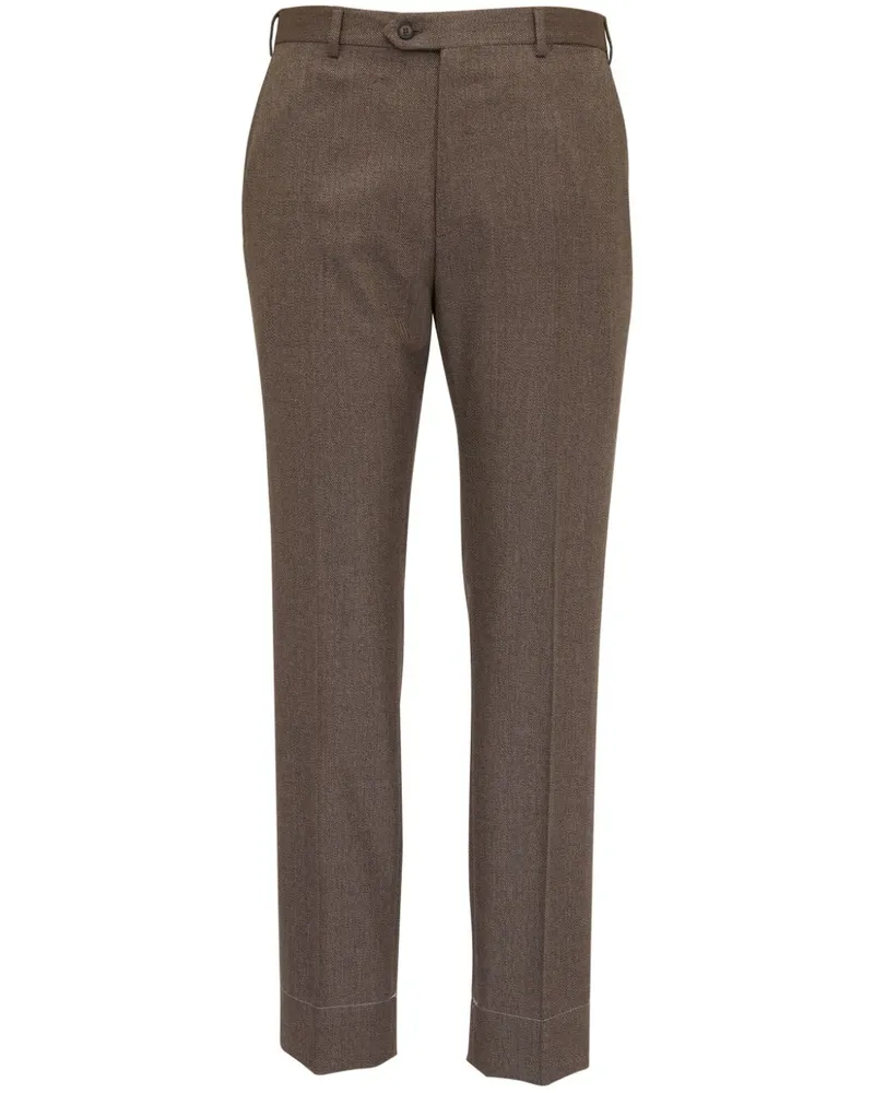 Brioni Hose mit geradem Bein - Braun Braun