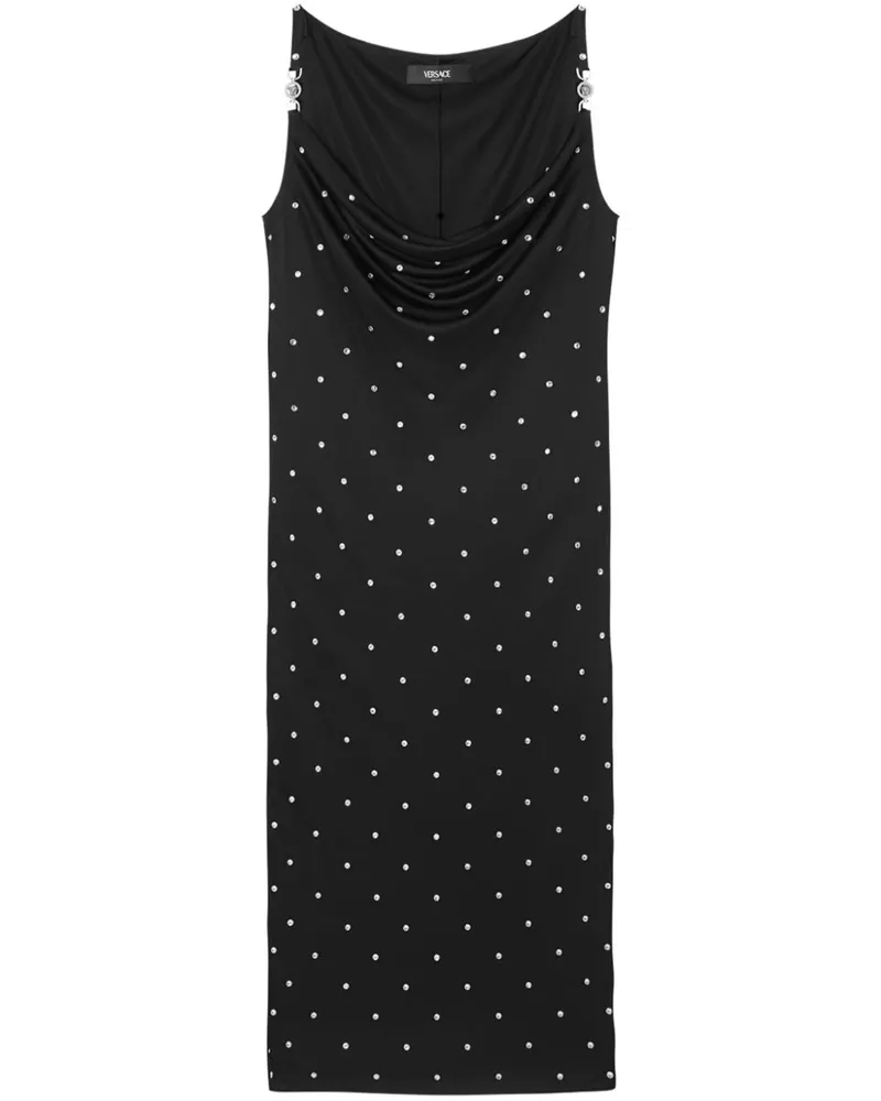 Versace Cielo Stellato Camisole-Midikleid - Schwarz Schwarz