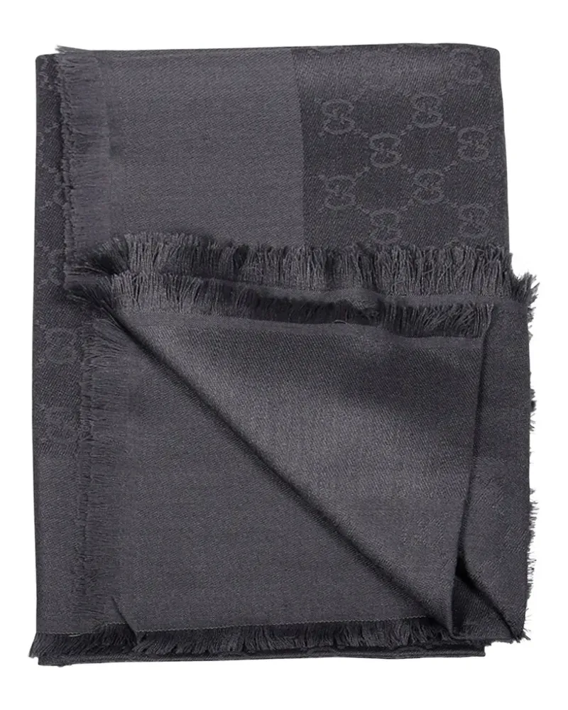Gucci Schal mit Monogramm - Grau Grau