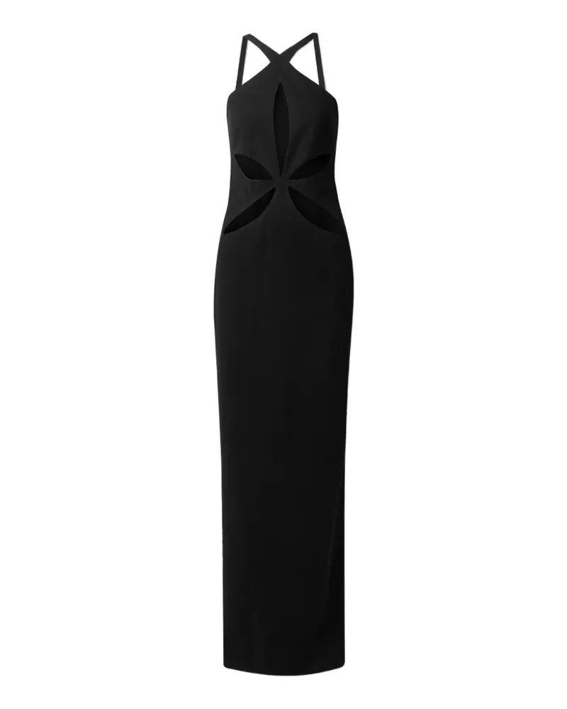 Mônot Maxikleid mit Cut-Outs - Schwarz Schwarz