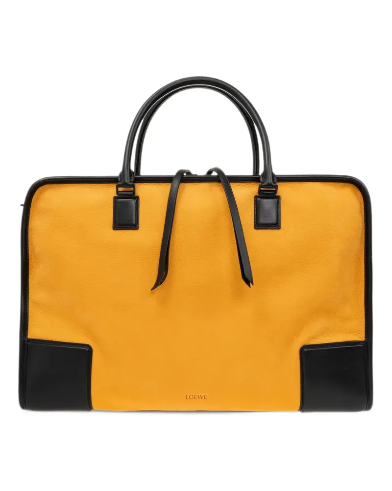Loewe Amazona 180 duffle in nubuck - Orange Orange