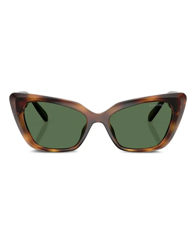 Swarovski Cat-Eye-Sonnenbrille - Braun Braun