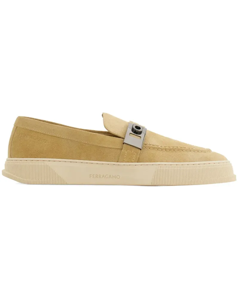 Ferragamo Loafer mit Hug-Schild - Nude Nude
