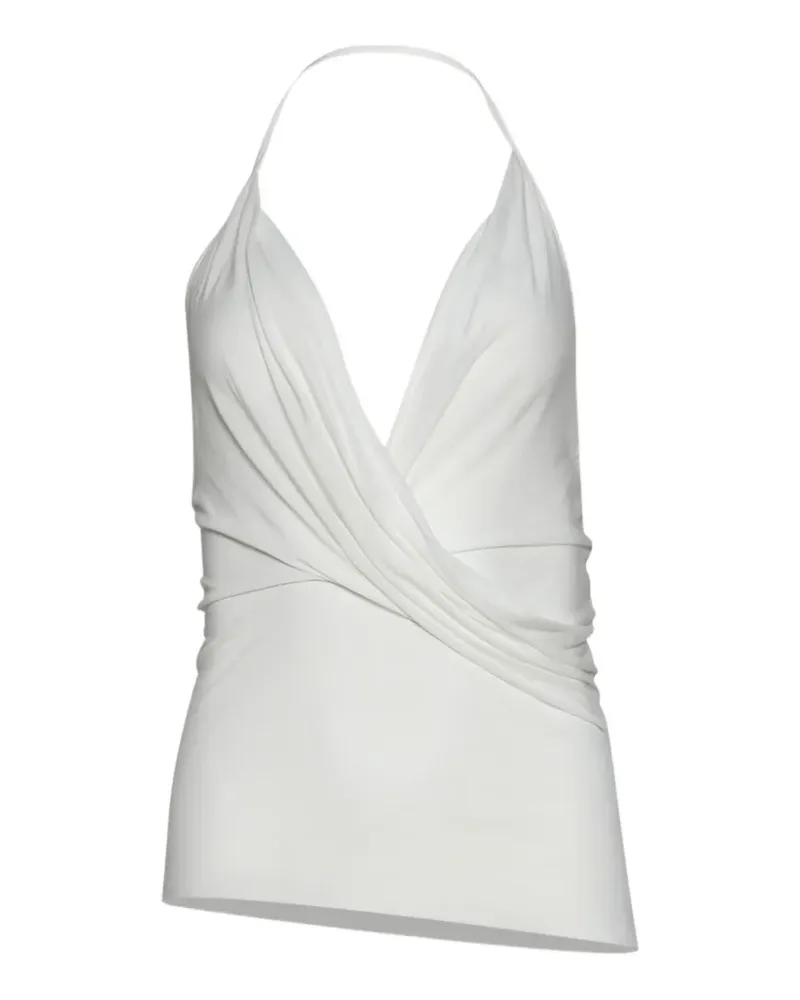 Rick Owens draped tank top - Weiß Weiß